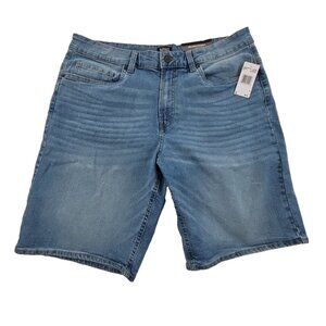 Buffalo David Bitton Dean Denim Shorts Men's W36 Relaxed Straight NWT 10" Inseam